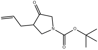 3-烯丙基-4-氧代吡咯烷-1-甲酸叔丁酯, 120871-73-0, 结构式