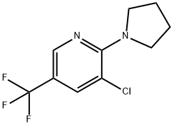 3-氯-2-(吡咯烷-1-基)-5-(三氟甲基)吡啶, 122599-20-6, 结构式