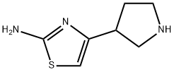 4-(吡咯烷-3-基)噻唑-2-胺, 122829-15-6, 结构式