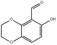 6-HYDROXY-2,3-DIHYDROBENZO[B][1,4]DIOXINE-5-CARBALDEHYDE, 123373-28-4, 结构式