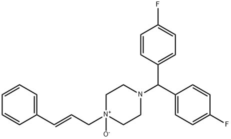 氟桂利嗪N-氧化物二盐酸盐, 123375-94-0, 结构式