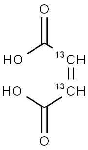 马来酸-2,3-13C2, 123548-45-8, 结构式