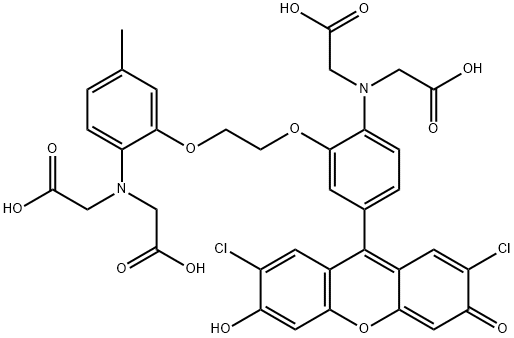 荧光钙探针FLUO-3, 123632-39-3, 结构式