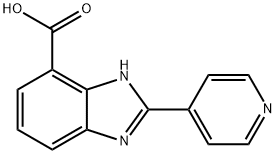 2-吡啶-4-基-3H-苯并咪唑-4-羧酸, 124340-93-8, 结构式