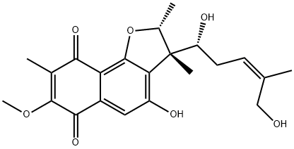 呋醌菌素 A, 125108-66-9, 结构式