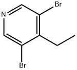 4-乙基-3,5-二溴吡啶, 125419-80-9, 结构式