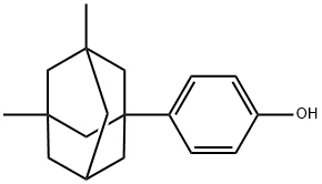 4-(3,5-二甲基-1-金刚烷基)苯酚, 125910-53-4, 结构式