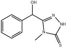 (5-巯基-4-甲基-4H-[1,2,4]三唑-3-基)-苯基-甲醇, 126808-96-6, 结构式