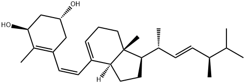 度骨化醇杂质19 (1Α-羟基前维生素D2), 127264-18-0, 结构式