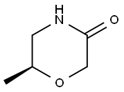 (6S)-6-甲基吗啉-3-酮, 127958-67-2, 结构式