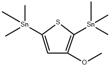 IN1667, (3-Methoxythiophene-2,5-diyl)bis(trimethylstannane), 128141-05-9, 结构式