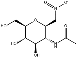 2-乙酰氨基-2-脱氧-3-B-D-吡喃葡萄糖基硝基甲烷, 129601-61-2, 结构式