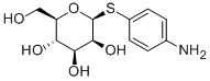 4-氨基苯基-1-硫代-Β-D-甘露糖苷, 129970-93-0, 结构式