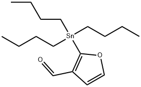 2-(三丁基锡)-3-呋喃甲醛, 130056-68-7, 结构式