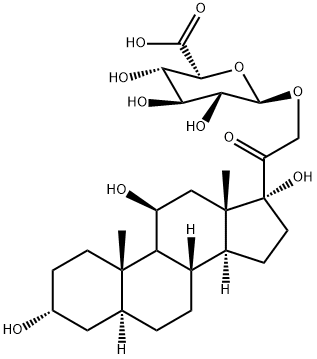 异基-3Α-四氢皮质醇21-O-Β-D-葡萄糖醛酸苷, 131061-62-6, 结构式