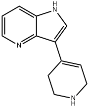 3-(1,2,3,6-四氢-4-吡啶)-1H-吡咯并[3,2-B]吡啶, 131084-32-7, 结构式