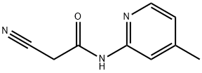 2-氰基-N-(4-甲基吡啶-2-基)乙酰胺, 132371-14-3, 结构式