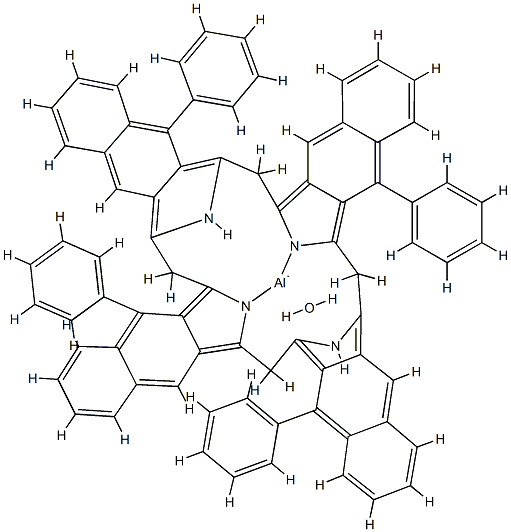 5,14,23,32-四苯基-2,3-萘酞菁氢氧化铝, 132403-09-9, 结构式