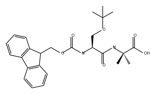 FMOC-SER(TBU)-AIB-OH, 135875-33-1, 结构式