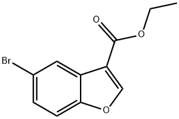 5-溴苯并呋喃-3-甲酸乙酯, 137242-41-2, 结构式