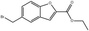 5-(溴甲基)-1-苯并呋喃-2-羧酸乙酯, 137997-18-3, 结构式