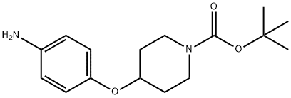 1-BOC-4-(4-氨基苯氧基)哌啶, 138227-63-1, 结构式