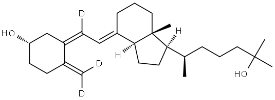 25-羟基维生素D3-[D3], 140710-94-7, 结构式