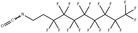 3,3,4,4,5,5,6,6,7,7,8,8,9,9,10,10,10-十七氟癸基异氰酸酯, 142010-50-2, 结构式