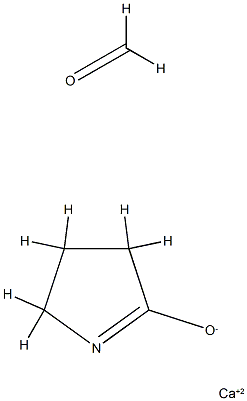 聚氧亚甲基吡咯烷酮钙, 142702-41-8, 结构式