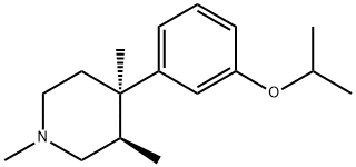 (3R,4R)-4-(3-异丙氧基苯基)-1,3,4-三甲基哌啶, 143919-34-0, 结构式