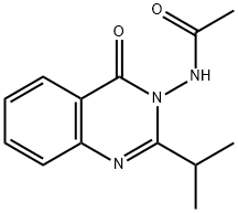 3-乙酰基氨基-2-异丙基-4(3H)-喹唑啉酮, 144522-58-7, 结构式