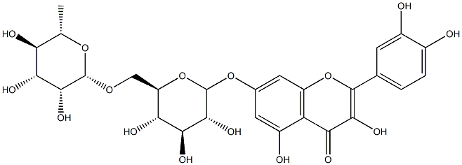 槲皮素-7-O-蕓香糖苷, 147714-62-3, 結(jié)構(gòu)式
