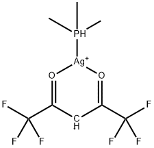 三甲基膦(六氟乙酰丙酮)银(I), 148630-66-4, 结构式