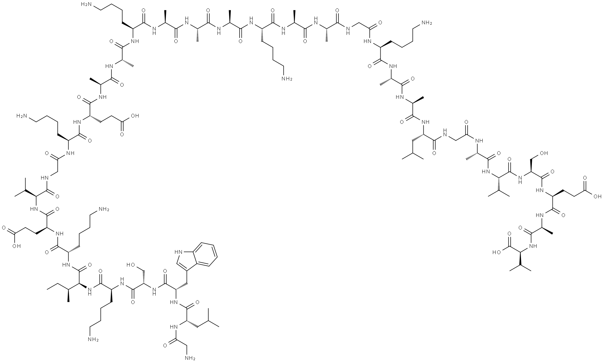 抗菌肽DERMASEPTIN B2, 149260-68-4, 结构式