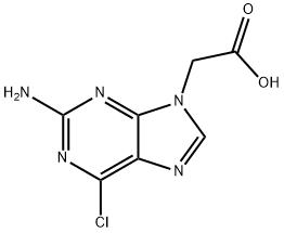 2-氨基-6-氯-9H-嘌呤-9-乙酸, 149376-70-5, 结构式