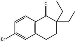 6-Bromo-2,2-diethyl-3,4-dihydronaphthalen-1(2H)-one, 149456-23-5, 结构式
