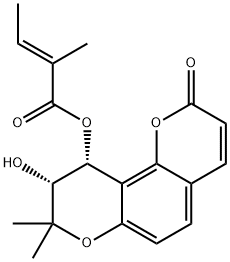 前胡香豆素 A, 150135-35-6, 结构式