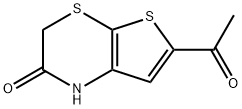 6-乙酰-1H,2H,3H-噻吩[2,3-B][1,4]噻嗪-2-酮, 151095-12-4, 结构式