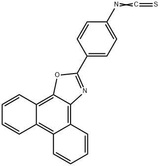 4-(菲并[9,10-D]噁唑-2-基)苯基异硫氰酸酯, 154954-02-6, 结构式