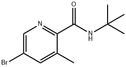 5-溴-N-(叔丁基)-3-甲基吡啶酰胺, 156072-91-2, 结构式