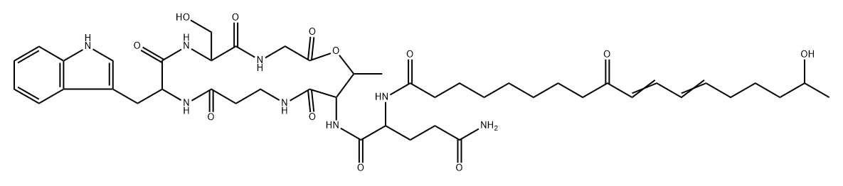 阿色拉星 B, 156223-07-3, 结构式