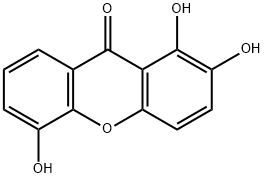 1,2,5-三羟基呫吨酮, 156640-23-2, 结构式
