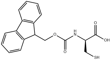 FMOC-D-半胱氨酸, 157355-80-1, 结构式