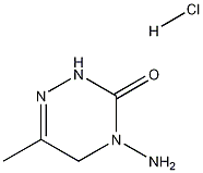 氨基三嗪酮盐酸盐, 158329-07-8, 结构式