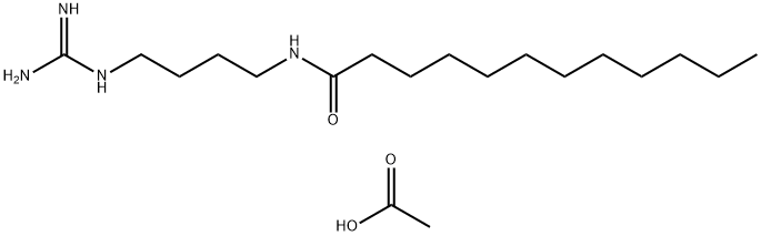 月桂酰胺丁基胍 HCL, 161865-39-0, 结构式