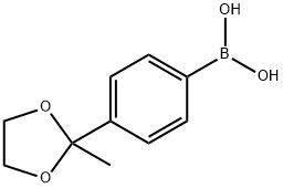 4-(2-METHYL-1,3-DIOXOLAN-2-YL)PHENYLBORO<i></i>NIC ACID, 162408-70-0, 结构式
