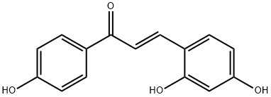 (E)-1-(4-羟基苯基)-3-(2,4-二羟基苯基)-2-丙烯-1-酮, 163121-02-6, 结构式