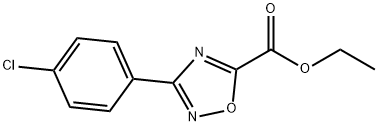 3-(4-氯苯基)-1,2,4-噁二唑-5-羧酸乙酯, 163719-69-5, 结构式