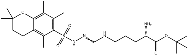 H-ARG(PMC)-OTBU(FREE B<i></i>ASE), 169543-81-1, 结构式