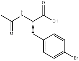(S)-N-乙酰基-4-溴苯丙氨酸, 171095-12-8, 结构式